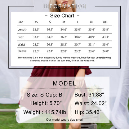 EXLURA Women’s Drawstring Mini Dress Sweetheart Neckline Smocked Flowy Dress Puff Long Sleeve Ruffle Cute Wedding Guest Dress