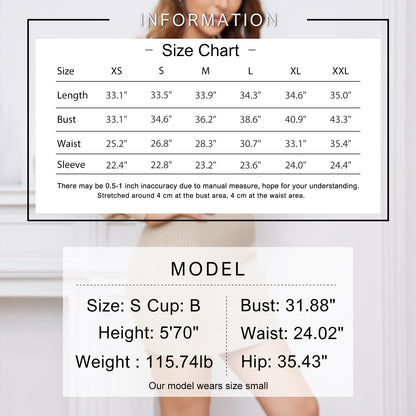 EXLURA Women’s Ruffle Bodycon Pullover Sweater Dress Square Neck Ribbed Knit Long Lantern Sleeve Dress Sexy Mini Wedding Guest Dress