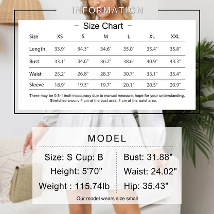 EXLURA Women’s Off shoulder Smocked Tiered Mini Dress Ruffle Long Puff Sleeve Dress Elegant Cocktail Party Dress