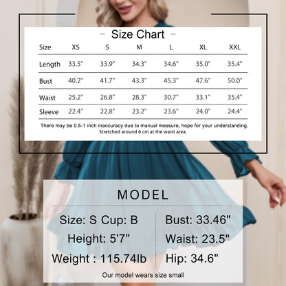 EXLURA Women's Wrap Bodycon Mini Dress Drawstring V Neck Long Lantern Sleeve Ruched Knit Sexy Bandage Cocktail Party Dresses