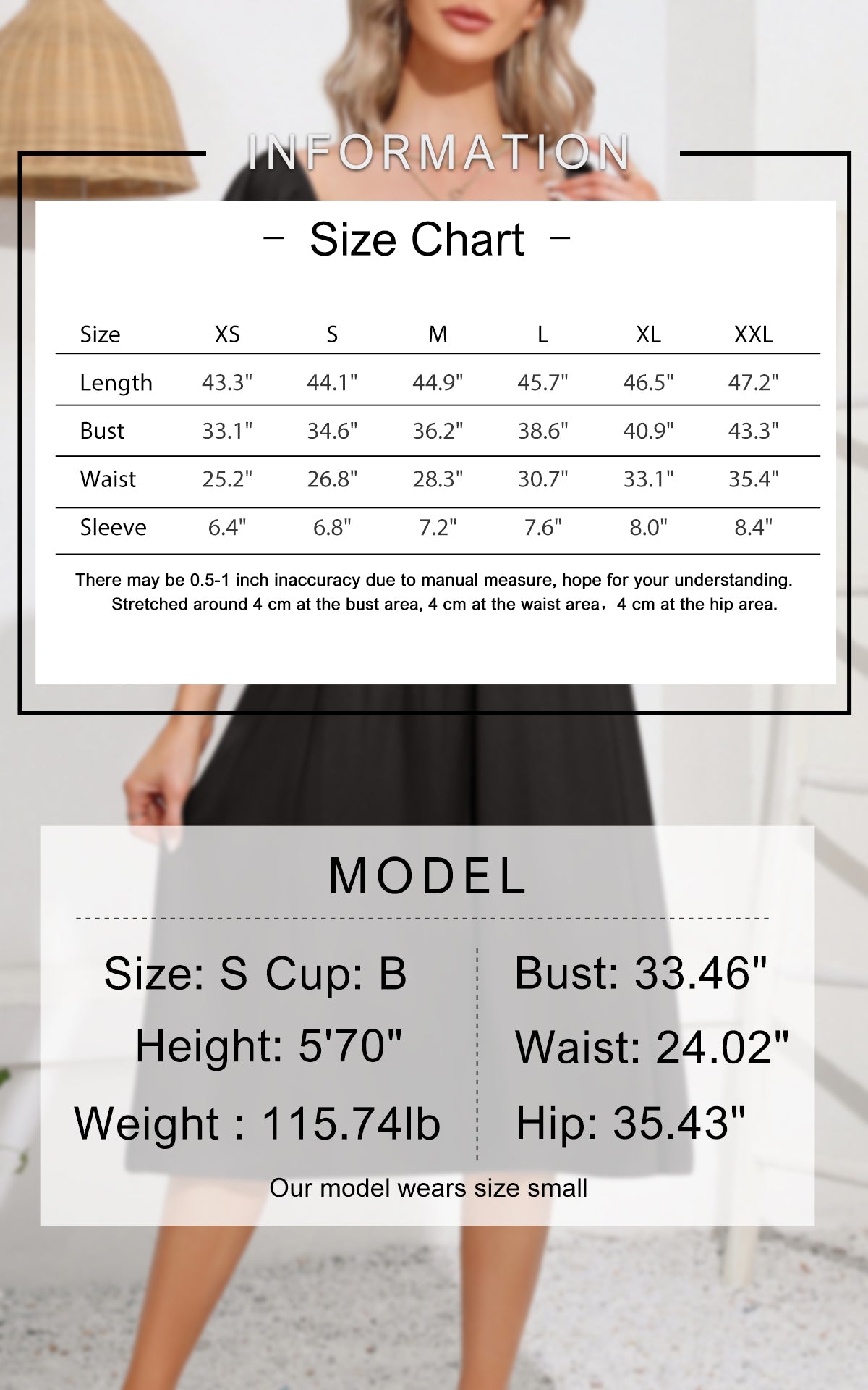 EXLURA Women's Summer Flowy Midi Dress - Square Neck Smocked Ruffle Short Sleeve Off The Shoulder Wedding Guest Dress