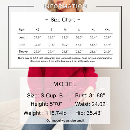 EXLURA Women’s Halter Chunky Pullover Sweater  Cut Out Long Puff Sleeve Knit Jumpers Tops Casual Trendy Tops