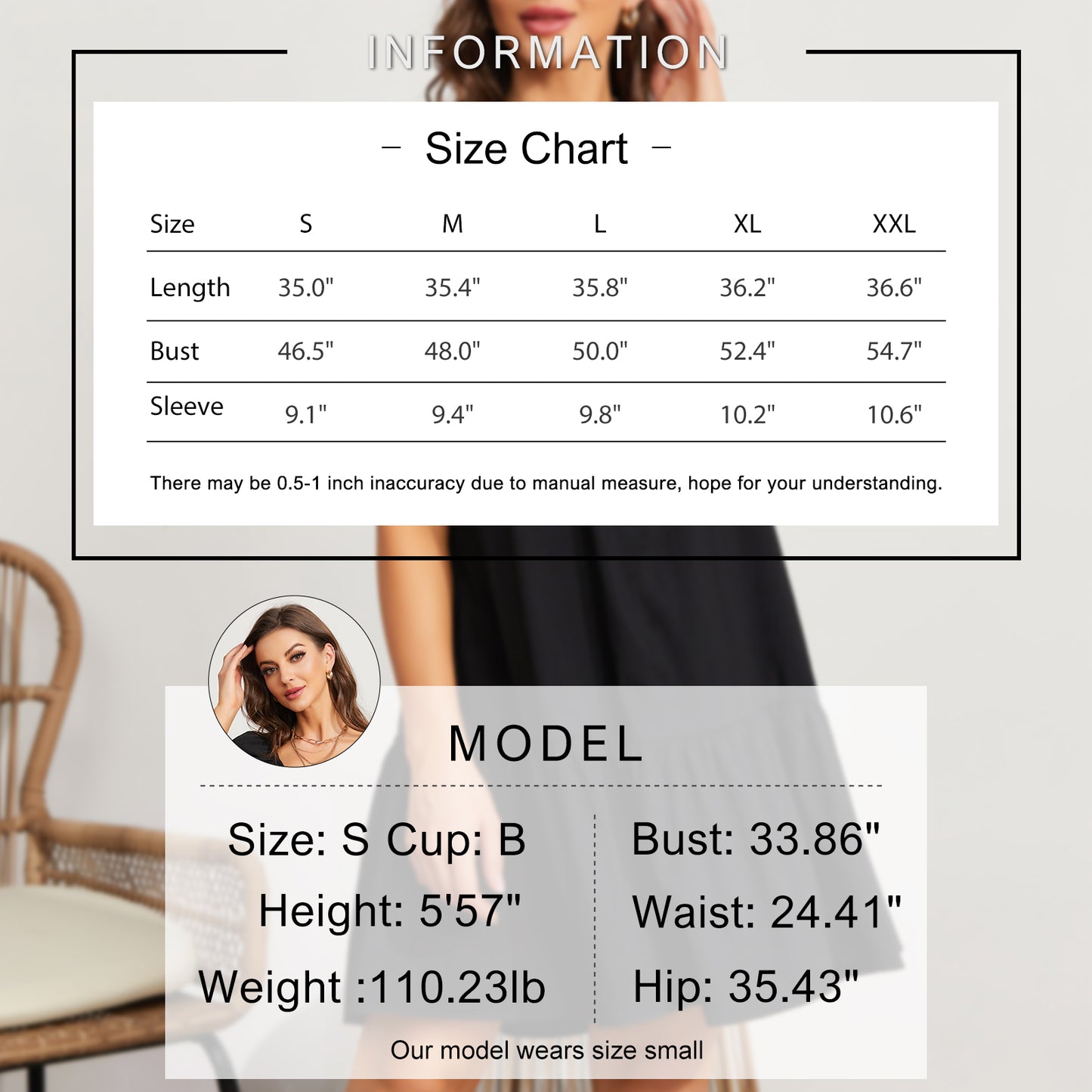 Exlura Women’s Square Neck Puff Short Sleeve Dress Off Shoulder Tiered Ruffle A-Line Babydoll Mini Party Dress